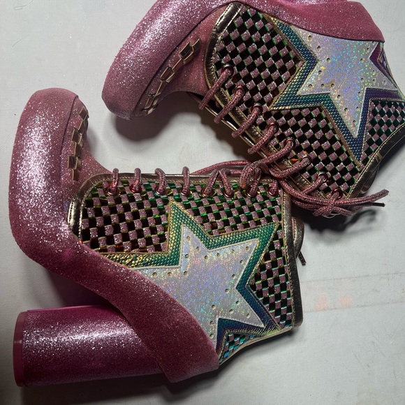 Irregular choice star platform boots milovat size 37 size US 6 pink Shoes cute - Picture 11 of 16